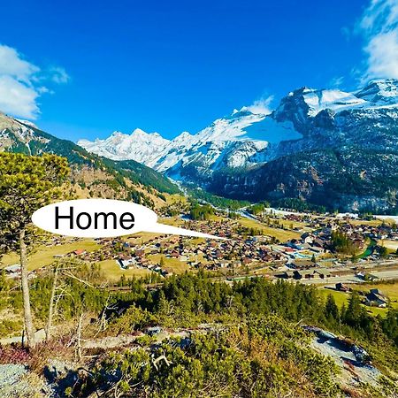 Unique Penthouse With Gallery And Mountain View Kandersteg Dış mekan fotoğraf