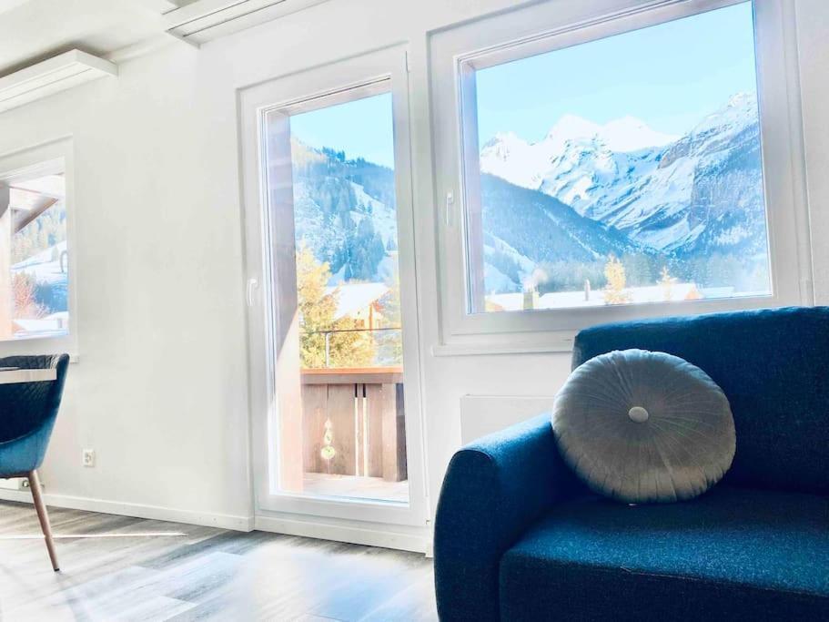 Unique Penthouse With Gallery And Mountain View Kandersteg Dış mekan fotoğraf