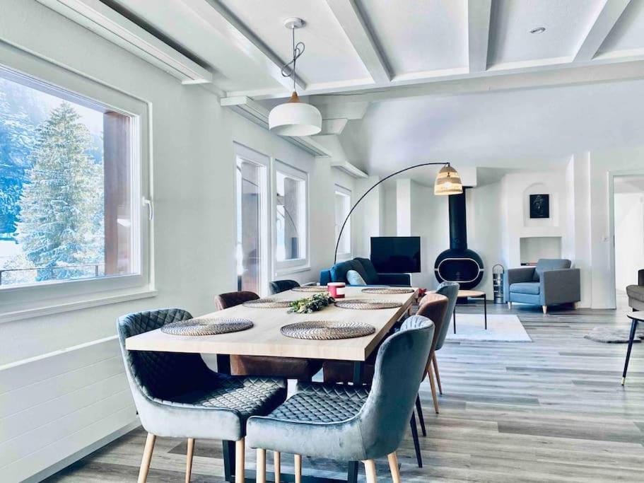 Unique Penthouse With Gallery And Mountain View Kandersteg Dış mekan fotoğraf