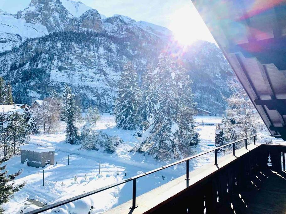 Unique Penthouse With Gallery And Mountain View Kandersteg Dış mekan fotoğraf