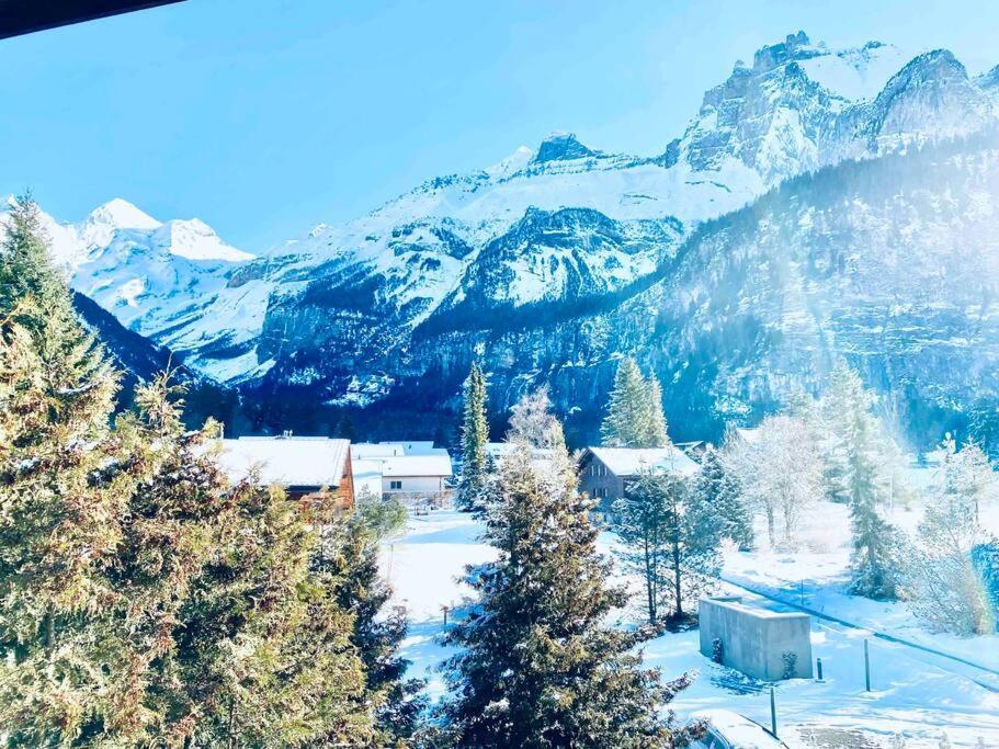 Unique Penthouse With Gallery And Mountain View Kandersteg Dış mekan fotoğraf