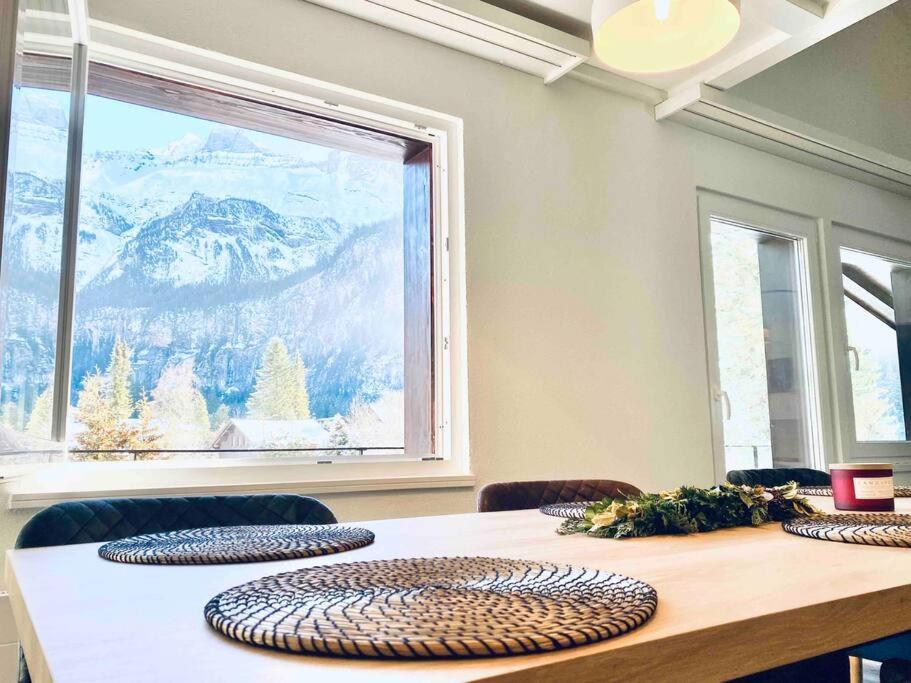 Unique Penthouse With Gallery And Mountain View Kandersteg Dış mekan fotoğraf