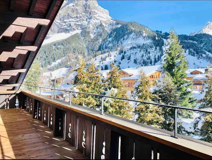 Unique Penthouse With Gallery And Mountain View Kandersteg Dış mekan fotoğraf