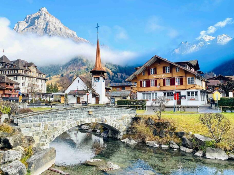 Unique Penthouse With Gallery And Mountain View Kandersteg Dış mekan fotoğraf