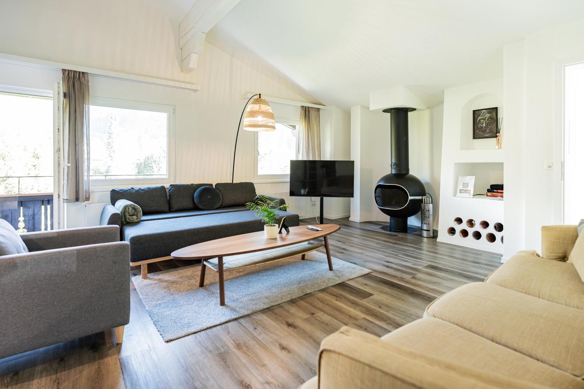 Unique Penthouse With Gallery And Mountain View Kandersteg Dış mekan fotoğraf