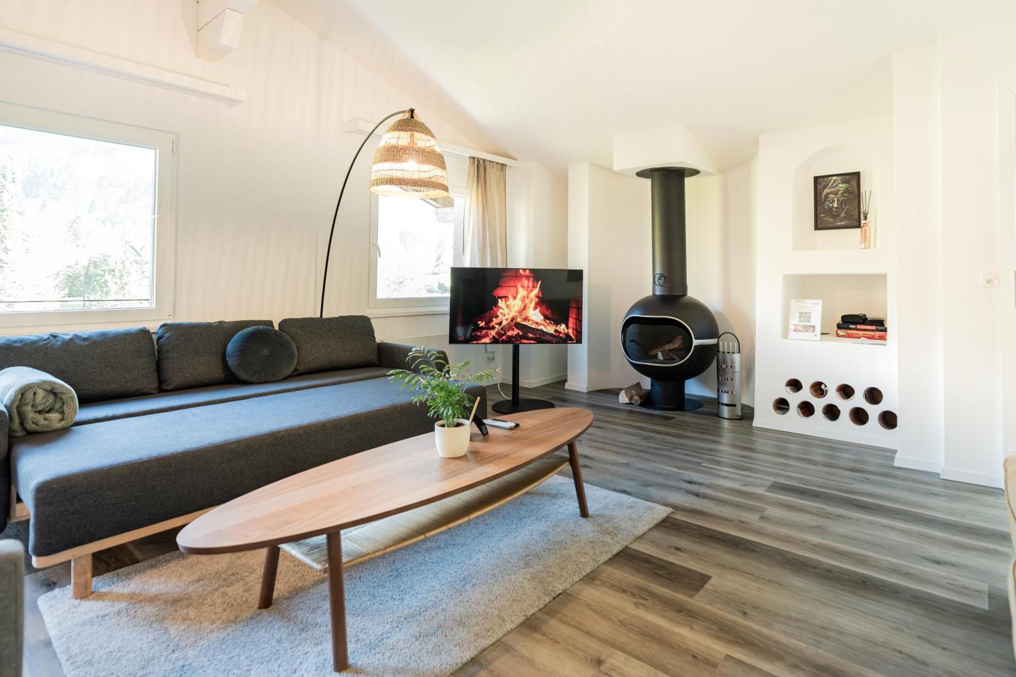 Unique Penthouse With Gallery And Mountain View Kandersteg Dış mekan fotoğraf