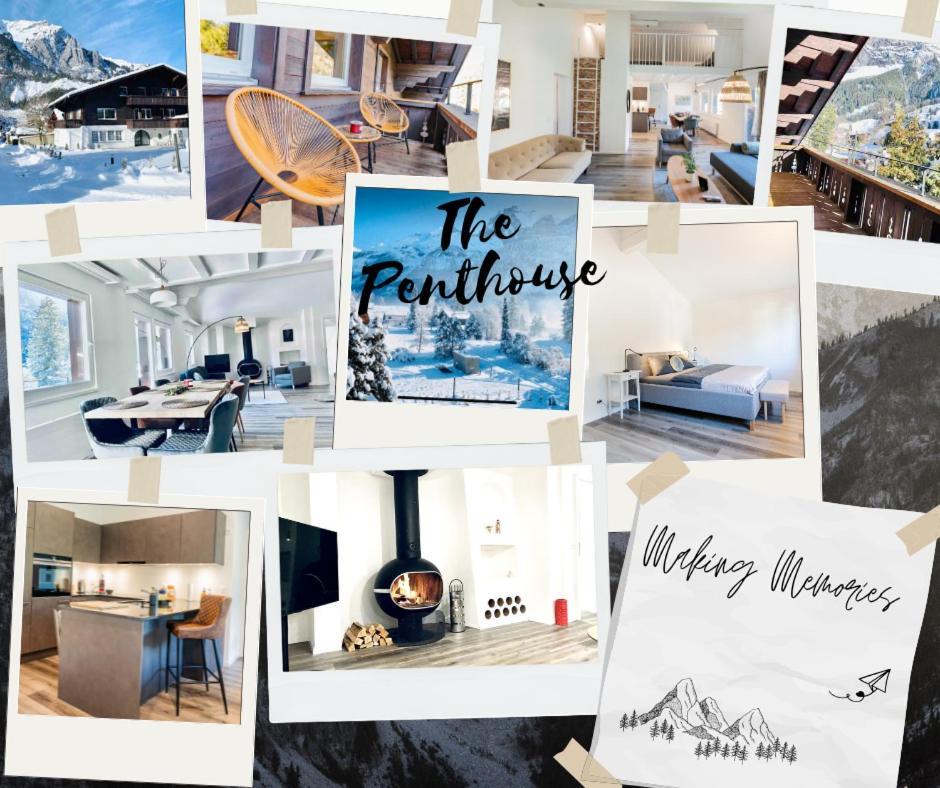 Unique Penthouse With Gallery And Mountain View Kandersteg Dış mekan fotoğraf